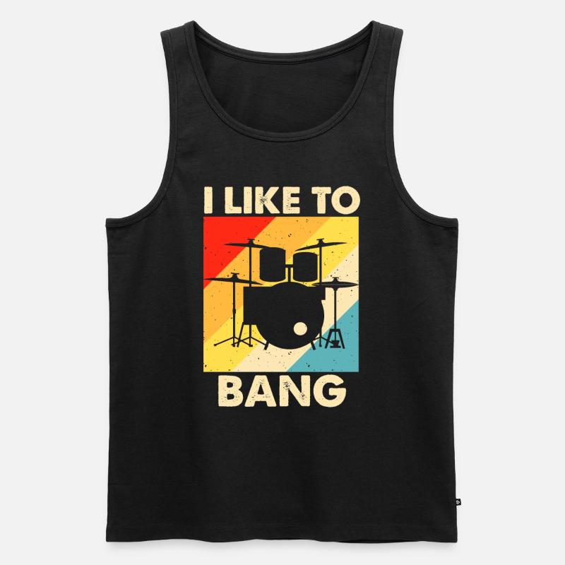 Drums Drummer Drummer - Men's Premium Organic Tank Top - black