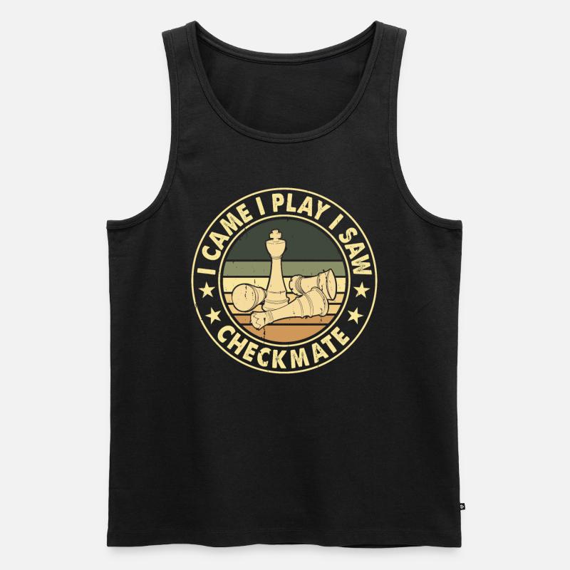 Schach - Männer Premium Bio Tank Top - Schwarz