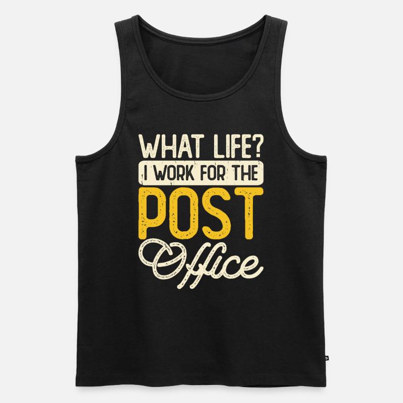 Briefträger Postbote - Männer Premium Bio Tank Top - Schwarz