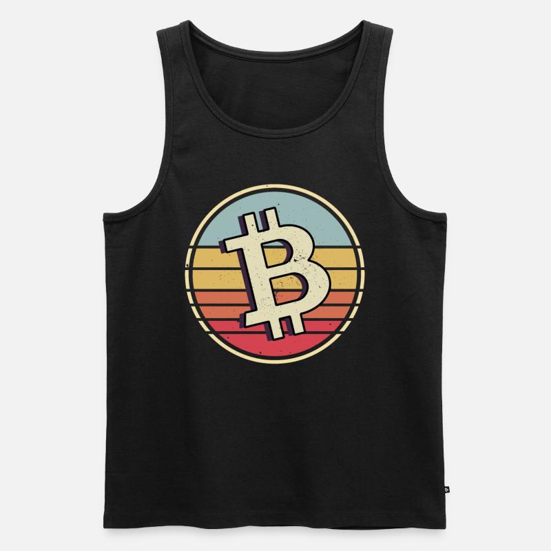 Bitcoin Krypto Kryptowährung - Männer Premium Bio Tank Top - Schwarz