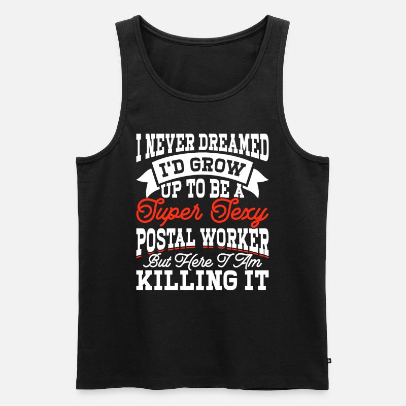 Briefträger Postbote - Männer Premium Bio Tank Top - Schwarz