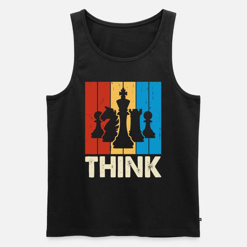 Schach - Männer Premium Bio Tank Top - Schwarz