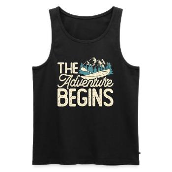 Kayak Kayaker Kayaker - Men's Premium Organic Tank Top - black - Front - AI Model Male 178 light (178cm)