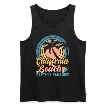 Surfen Surfer - Männer Premium Bio Tank Top - Schwarz - Vorne - Michal (187cm)