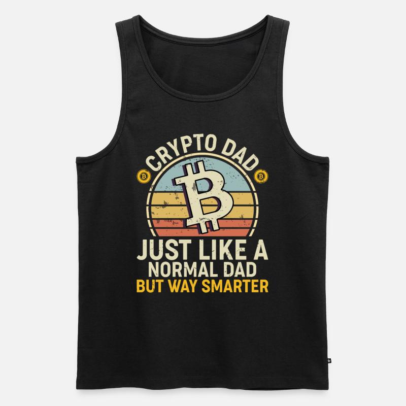 Bitcoin Krypto Kryptowährung - Männer Premium Bio Tank Top - Schwarz