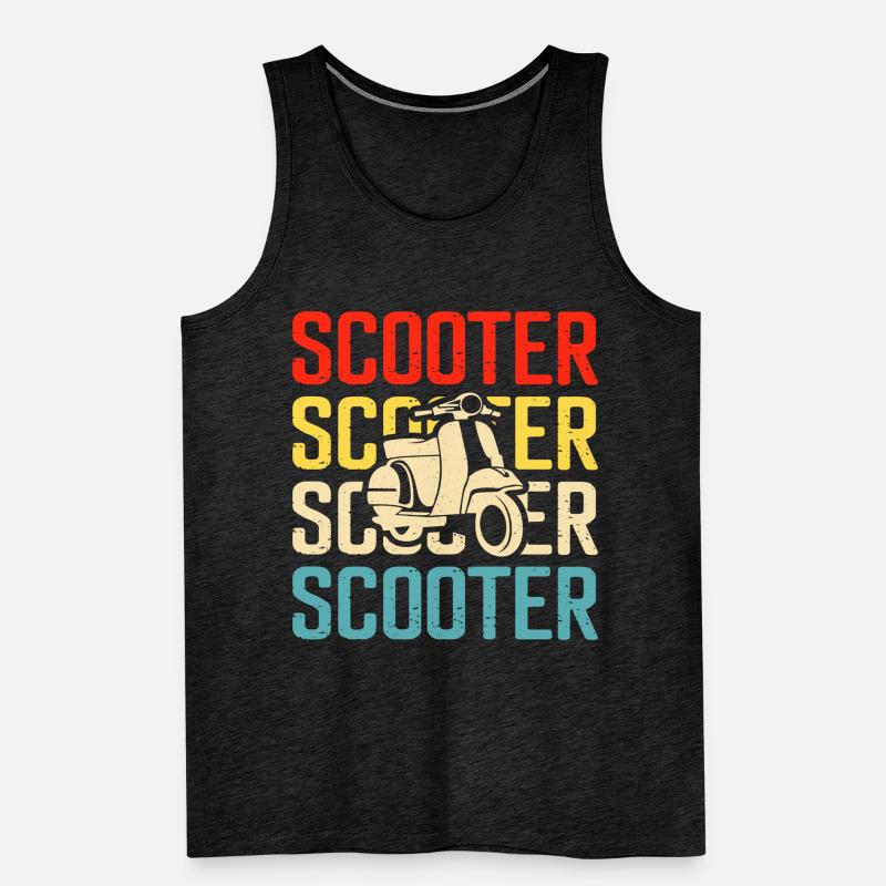 Roller Rollerfahrer Motorroller Männer Premium Bio Tank Top