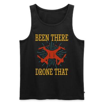 Drone - Débardeur bio Premium Homme - noir - Devant - AI Model Male 178 light (178cm)