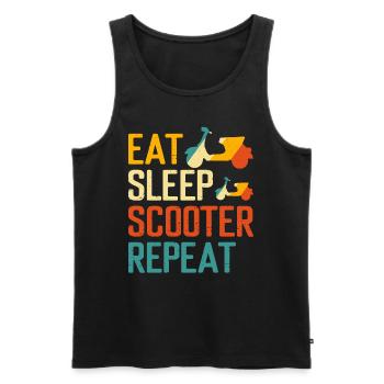 Scooter Scooter Rider Scooter - Men's Premium Organic Tank Top - black - Front - AI Model Male 178 light (178cm)