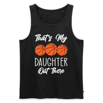 Basketball Mom - Men's Premium Organic Tank Top - black - Front - Michal (187cm)