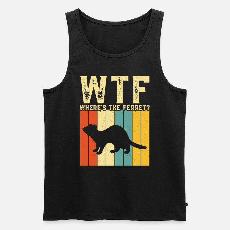 Frettchen - Männer Premium Bio Tank Top - Schwarz