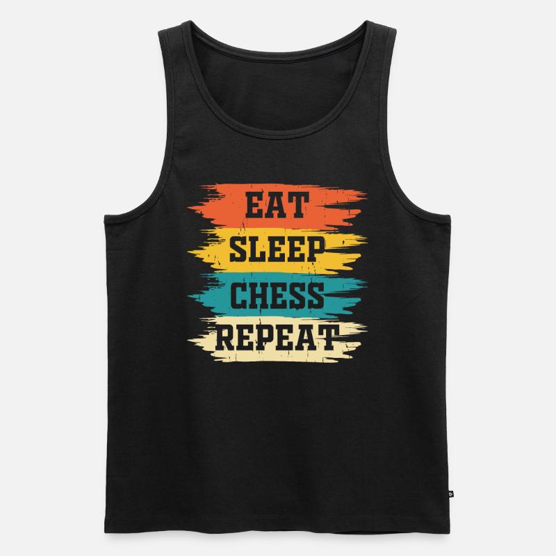 Schach - Männer Premium Bio Tank Top - Schwarz