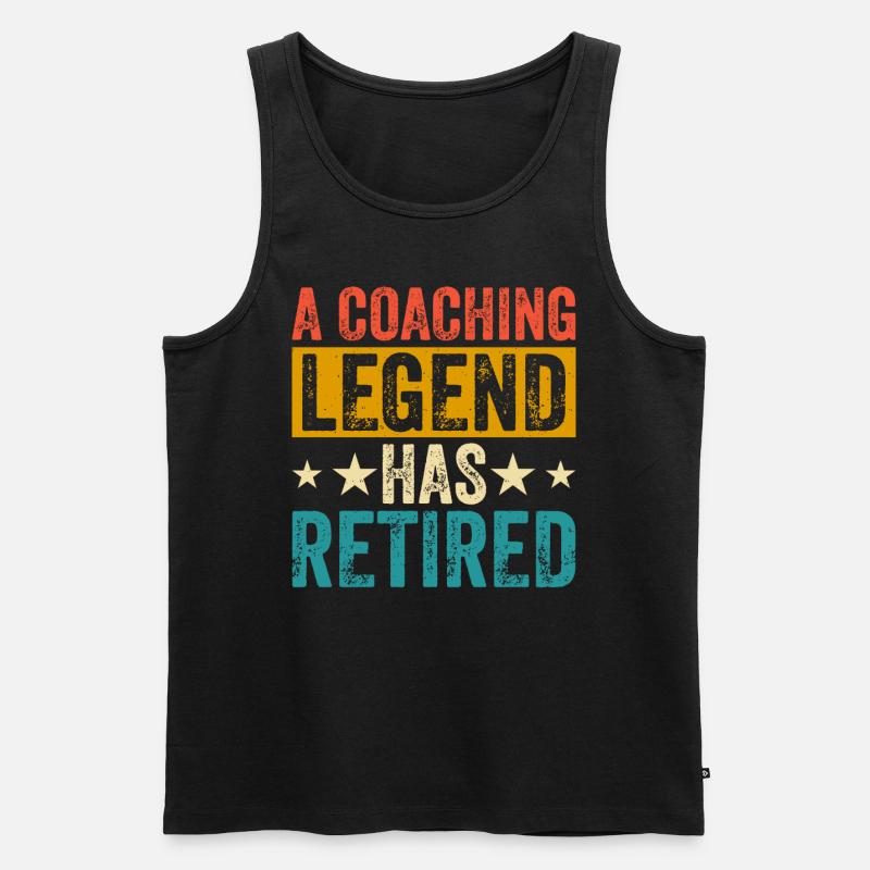A Coaching Legend Has Retired - Männer Premium Bio Tank Top - Schwarz