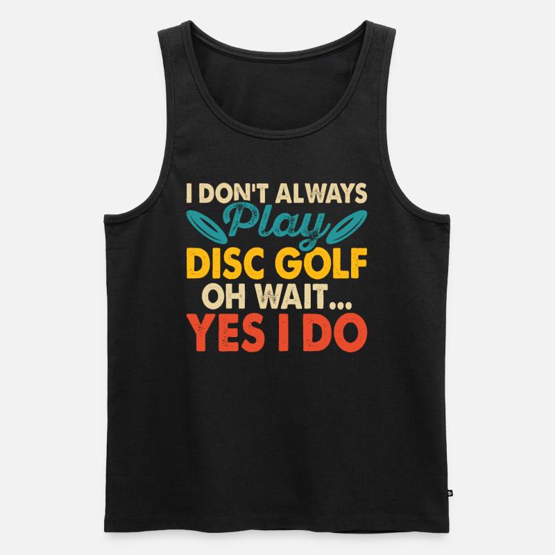 Discgolf Disc Golf - Männer Premium Bio Tank Top - Schwarz