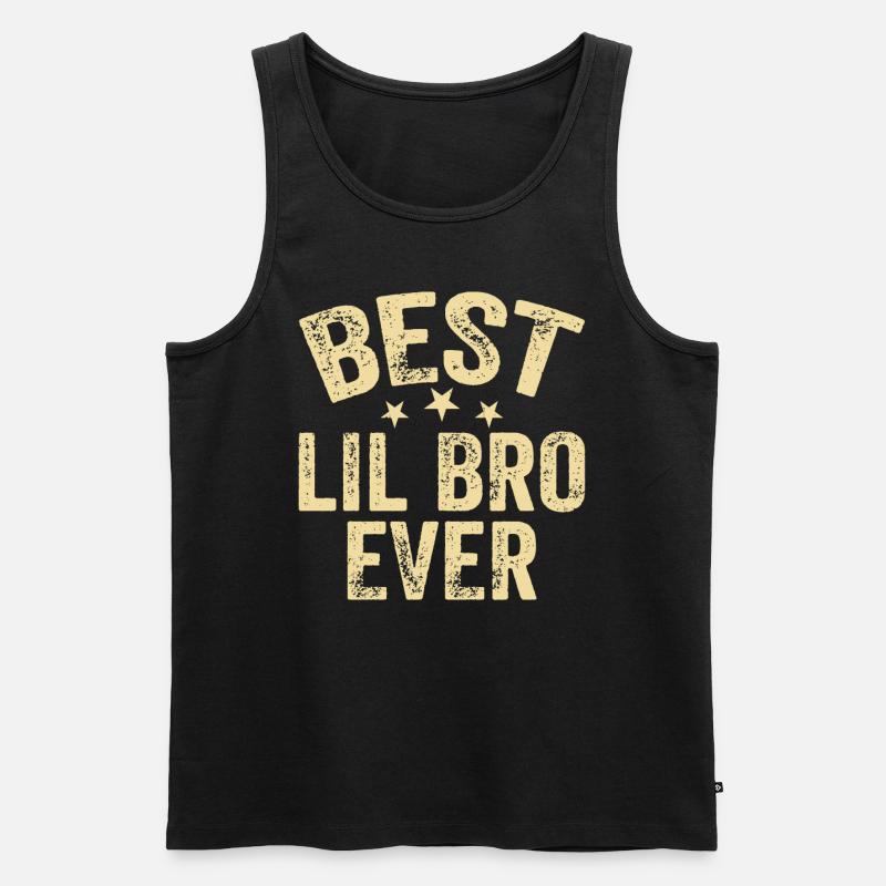 Bester Kleiner Bruder - Männer Premium Bio Tank Top - Schwarz