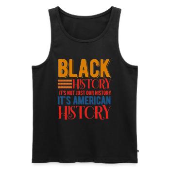 Black History Month Black History - Männer Premium Bio Tank Top - Schwarz - Vorne - AI Model Male 178 light (178cm)