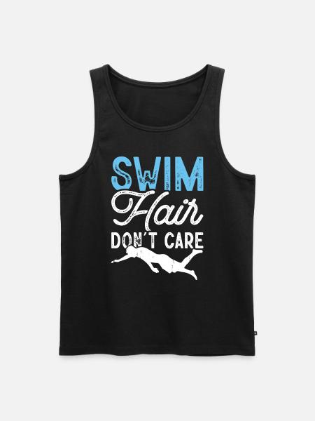 Swimming Swimmers - Men's Premium Organic Tank Top - black