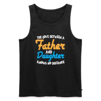 father and daughter / father / daughter / gift - Men's Premium Organic Tank Top - black - Front - Michal (187cm)