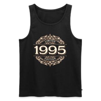 Limited Edition 1995 Vintage Birthday Gift - Men's Premium Organic Tank Top - black - Front - Michal (187cm)