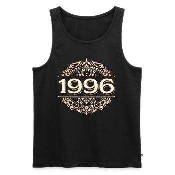 Limited Edition 1996 Vintage Birthday Gift - Men's Premium Organic Tank Top - black - Front - Michal (187cm)
