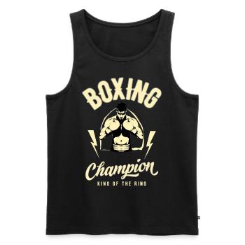 Boxing Champion Box-Sport Kampfsport Geschenk - Männer Premium Bio Tank Top - Schwarz - Vorne - AI Model Male 178 light (178cm)