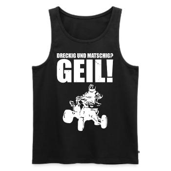 Quadfahrer Geschenkidee Quadfahren Quad ATV - Männer Premium Bio Tank Top - Schwarz - Vorne - AI Model Male 178 light (178cm)