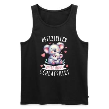 Official Best Mom Sleep Shirt Koala Bear Koala - Men's Premium Organic Tank Top - black - Front - AI Model Male 178 light (178cm)