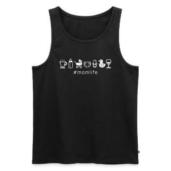 Cool Mom Life Fête des mères de maman - Débardeur bio Premium Homme - noir - Devant - Michal (187cm)