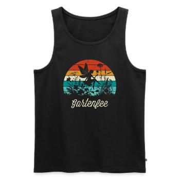 Gartenfee Mama Oma Hobbygärtner Muttertag Garten - Männer Premium Bio Tank Top - Schwarz - Vorne - AI Model Male 178 light (178cm)