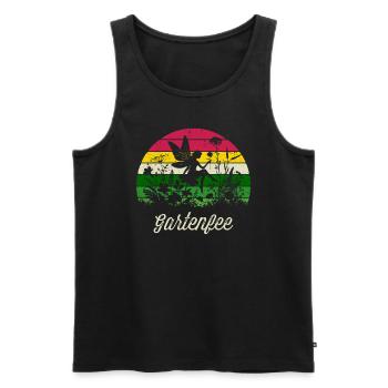 Gartenfee Mama Oma Hobbygärtner Muttertag Garten - Männer Premium Bio Tank Top - Schwarz - Vorne - AI Model Male 178 light (178cm)