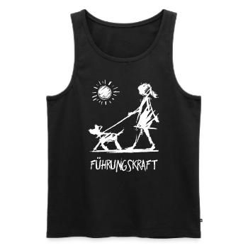 Frührungskraft Lustige Hunde Sprüche Mit Aufdruck - Männer Premium Bio Tank Top - Schwarz - Vorne - Michal (187cm)