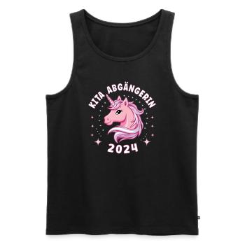 Einschulung Schulanfang Mädchen Schulkind 2024 - Männer Premium Bio Tank Top - Schwarz - Vorne - Michal (187cm)