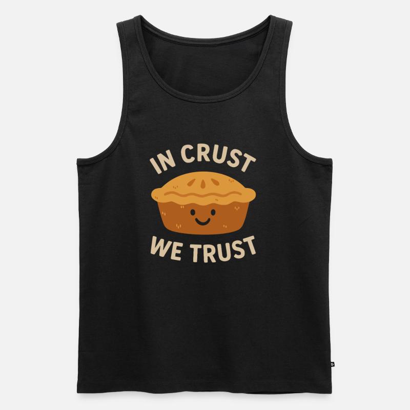 In Crust We Trust - Männer Premium Bio Tank Top - Schwarz
