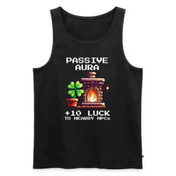 Schornsteinfeger Glück Aura Retro Pixel Art Dach - Männer Premium Bio Tank Top - Schwarz - Vorne - AI Model Male 178 light (178cm)