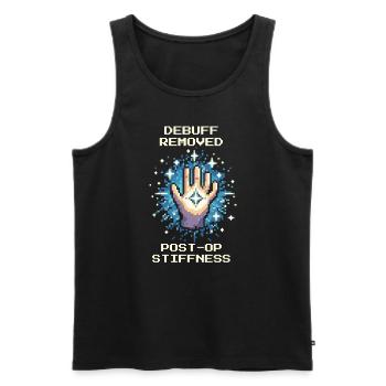 Ergotherapie Heilung Mobilität Retro Pixel Art - Männer Premium Bio Tank Top - Schwarz - Vorne - AI Model Male 178 light (178cm)