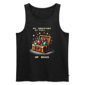 Käfersammler Inventar Insekten Pixel Retro - Männer Premium Bio Tank Top - Schwarz - Vorne - AI Model Male 178 light (178cm)