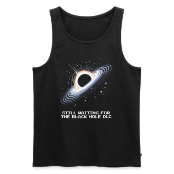 Wait for Black Hole DLC | Astronomy - Men's Premium Organic Tank Top - black - Front - Michal (187cm)