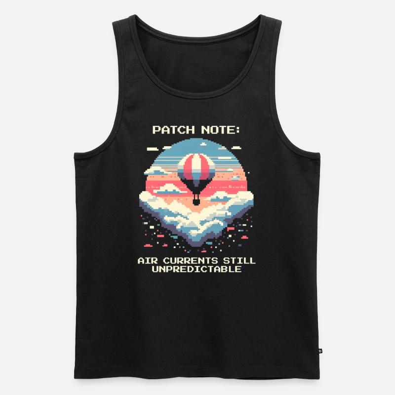 Luftströmung chaotisch | Ballonfahrt Thermik - Männer Premium Bio Tank Top - Schwarz
