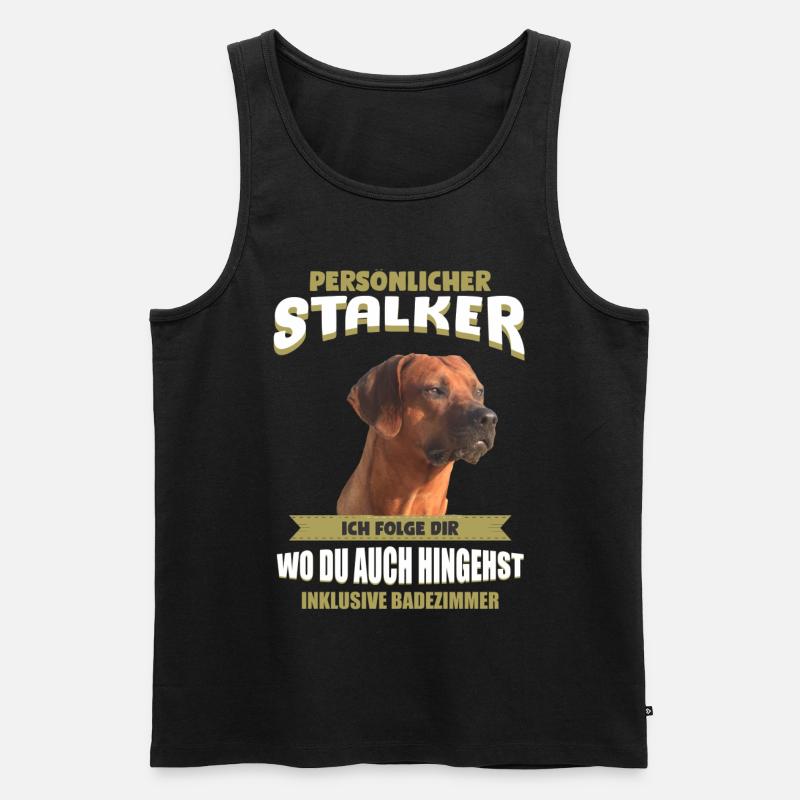 Rhodesian Ridgeback - Rhodesian Ridgeback Hund - Männer Premium Bio Tank Top - Schwarz