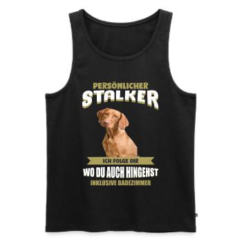 Vizsla - Magyar Vizsla - Männer Premium Bio Tank Top - Schwarz - Vorne - Michal (187cm)