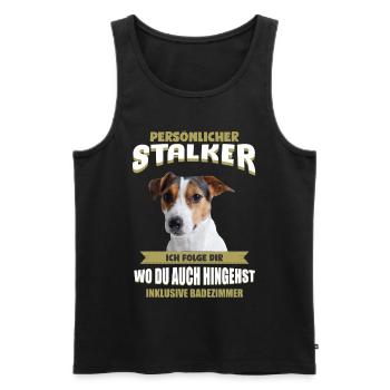 Jack Russell Terrier - Jack Russell Hund - Männer Premium Bio Tank Top - Schwarz - Vorne - AI Model Male 178 light (178cm)