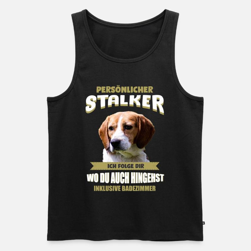 Beagle Hund - Beagle - Männer Premium Bio Tank Top - Schwarz