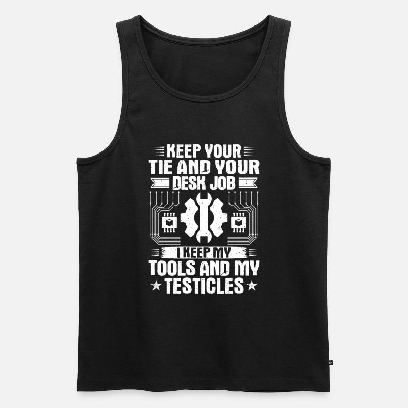 Mechatroniker Mechatronik Mechatronics Engineer - Männer Premium Bio Tank Top - Schwarz