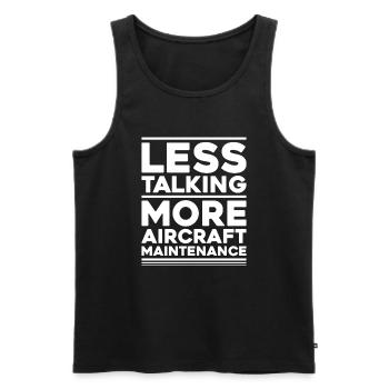 Fluggerätmechaniker Aircraft Mechanic - Männer Premium Bio Tank Top - Schwarz - Vorne - Michal (187cm)