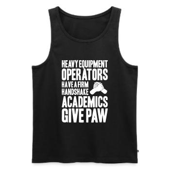 Baggerfahrer Baggerführer Heavy Equipment Operator - Männer Premium Bio Tank Top - Schwarz - Vorne - Michal (187cm)