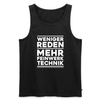 Feinwerkmechaniker Precision Machinist - Männer Premium Bio Tank Top - Schwarz - Vorne - Michal (187cm)