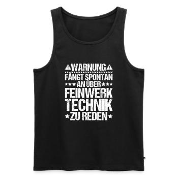 Feinwerkmechaniker Precision Machinist - Männer Premium Bio Tank Top - Schwarz - Vorne - Michal (187cm)