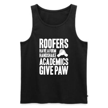 Roofer Roofing Roofing Roofing Roofers Roofing - Men's Premium Organic Tank Top - black - Front - AI Model Male 178 light (178cm)