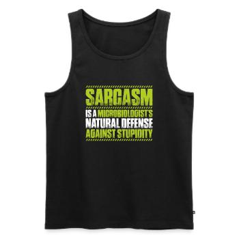 Microbiology Microbiologist Biology Biologist - Men's Premium Organic Tank Top - black - Front - AI Model Male 178 light (178cm)