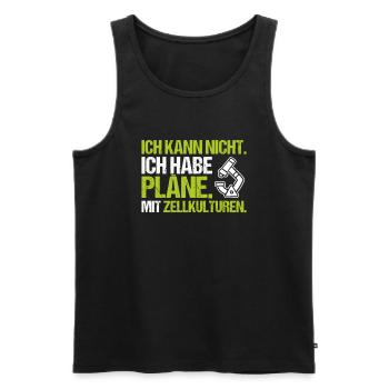 Mikrobiologie Mikrobiologe Biologie Biologe - Männer Premium Bio Tank Top - Schwarz - Vorne - Michal (187cm)