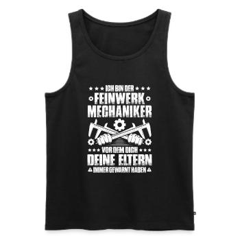 Feinwerkmechaniker Precision Machinist - Männer Premium Bio Tank Top - Schwarz - Vorne - Michal (187cm)
